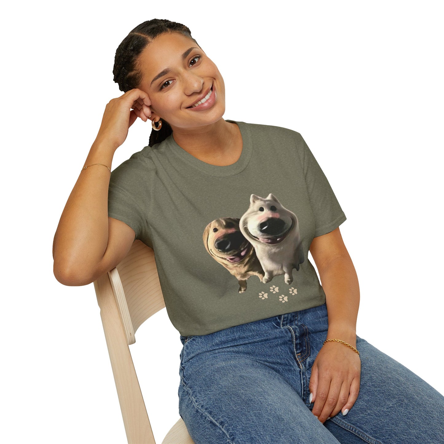 Funny Dog Filter Graphic T-Shirt – Playful and Quirky Design