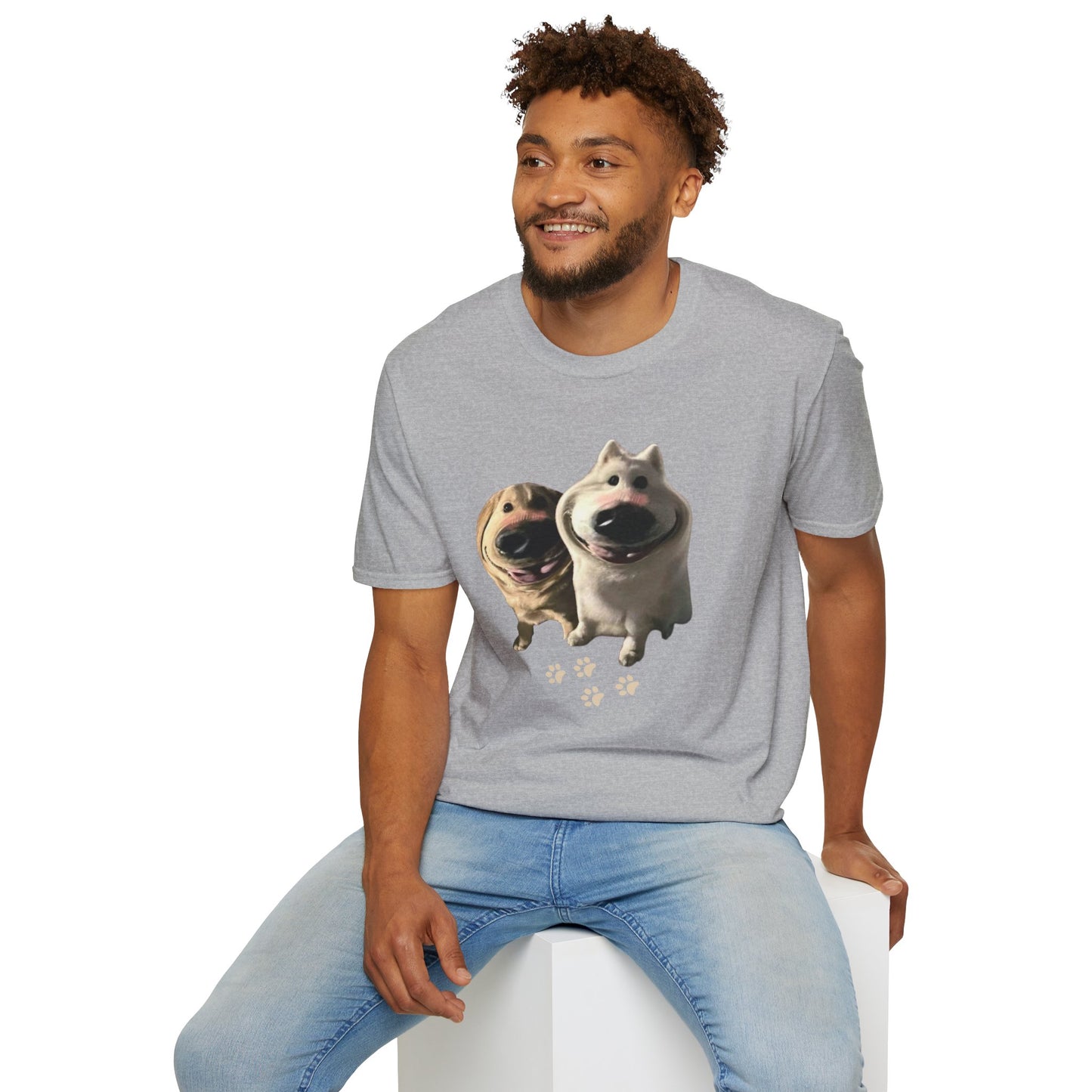 Funny Dog Filter Graphic T-Shirt – Playful and Quirky Design