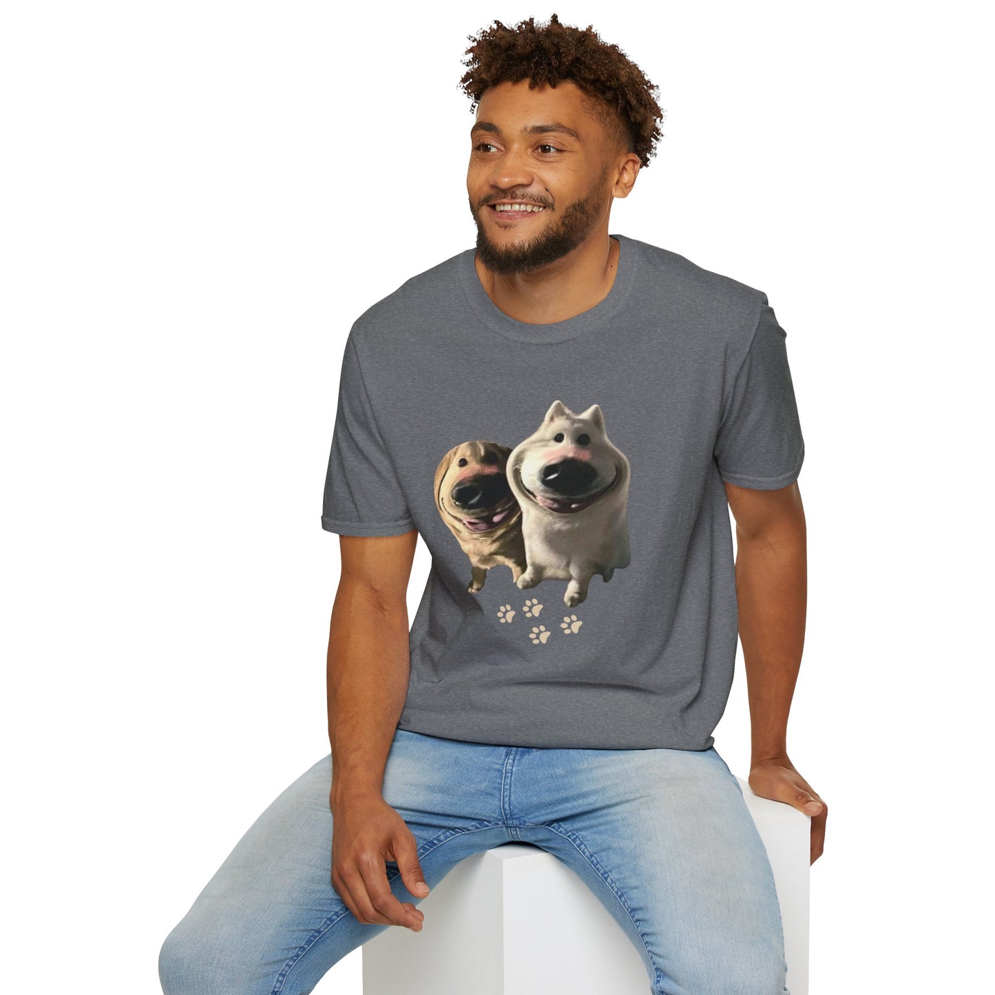 Funny Dog Filter Graphic T-Shirt – Playful and Quirky Design