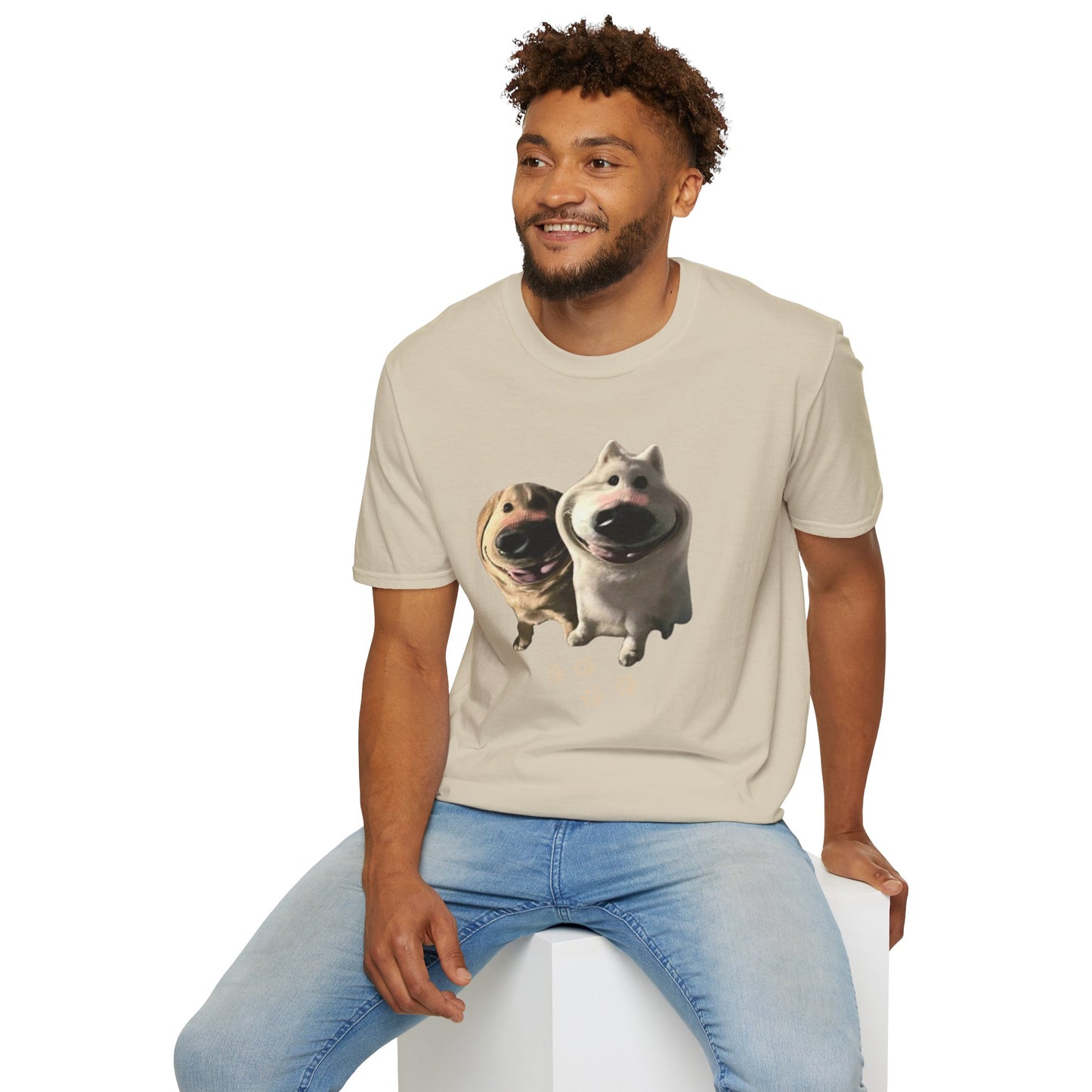 Funny Dog Filter Graphic T-Shirt – Playful and Quirky Design