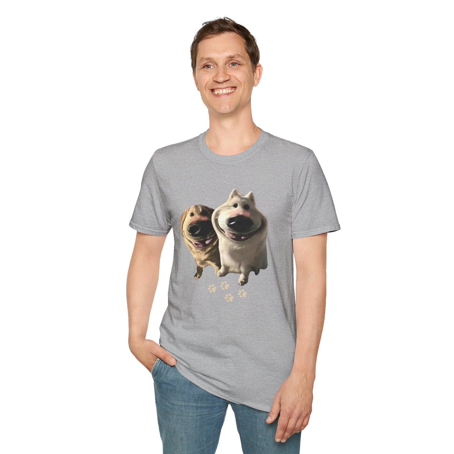 Funny Dog Filter Graphic T-Shirt – Playful and Quirky Design