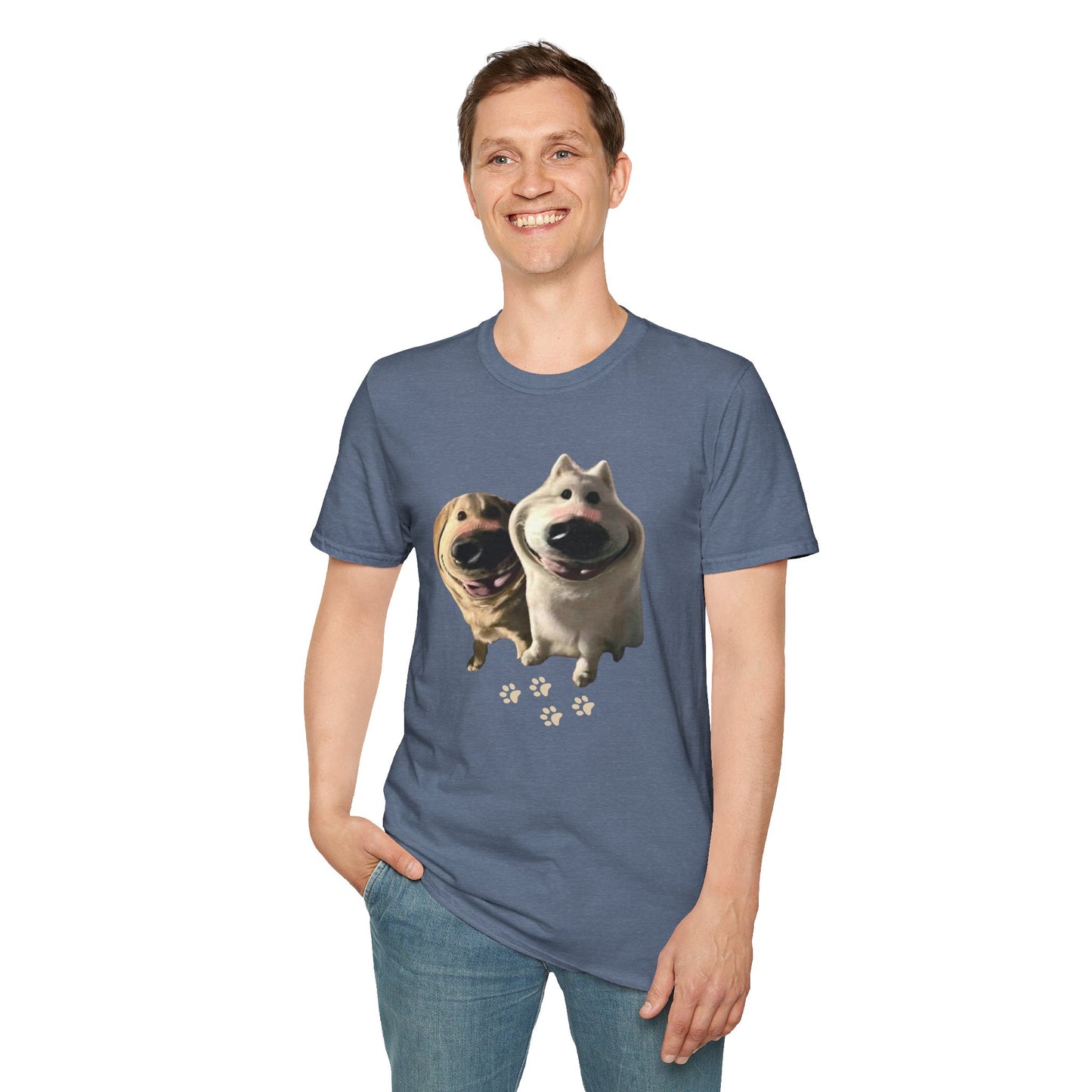 Funny Dog Filter Graphic T-Shirt – Playful and Quirky Design