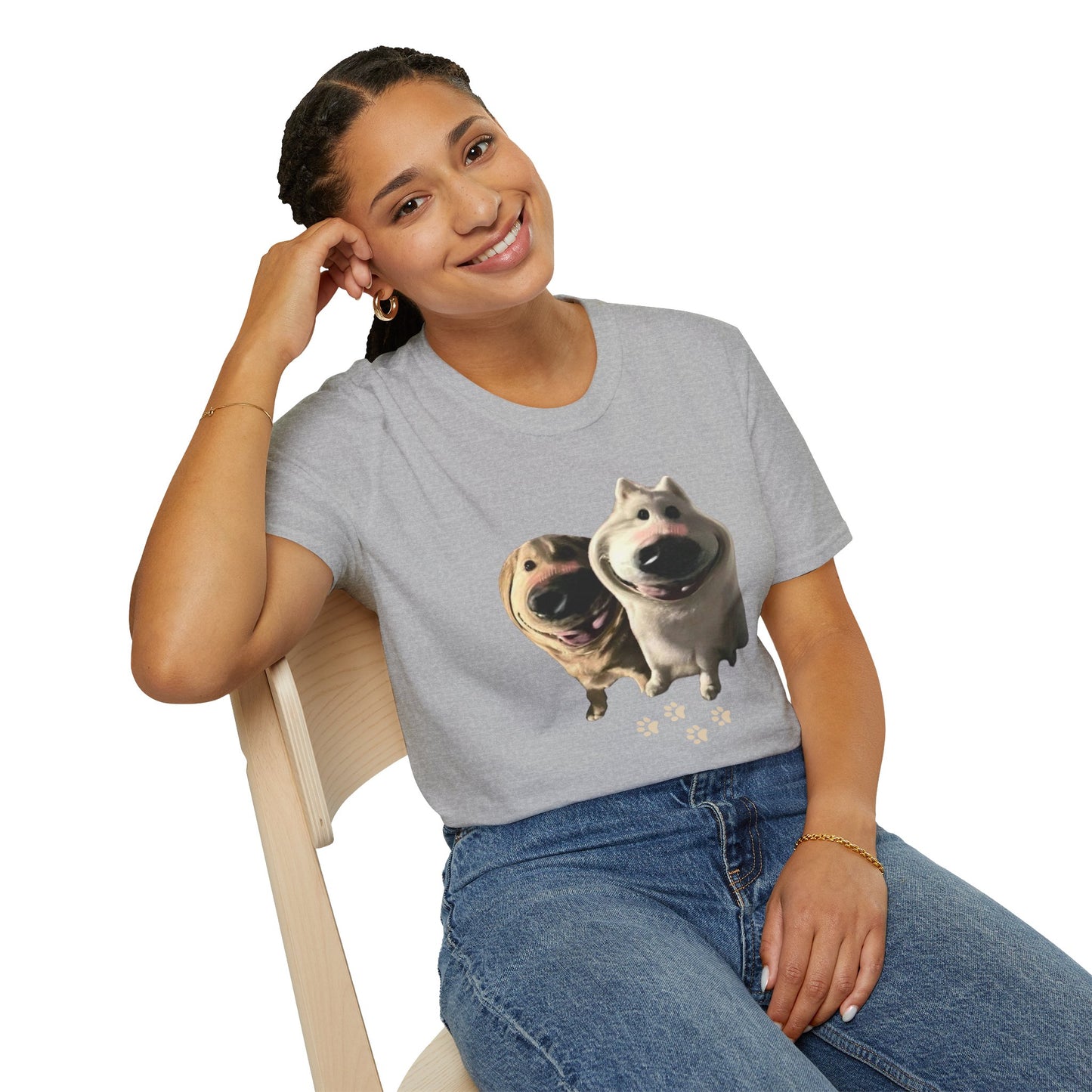 Funny Dog Filter Graphic T-Shirt – Playful and Quirky Design