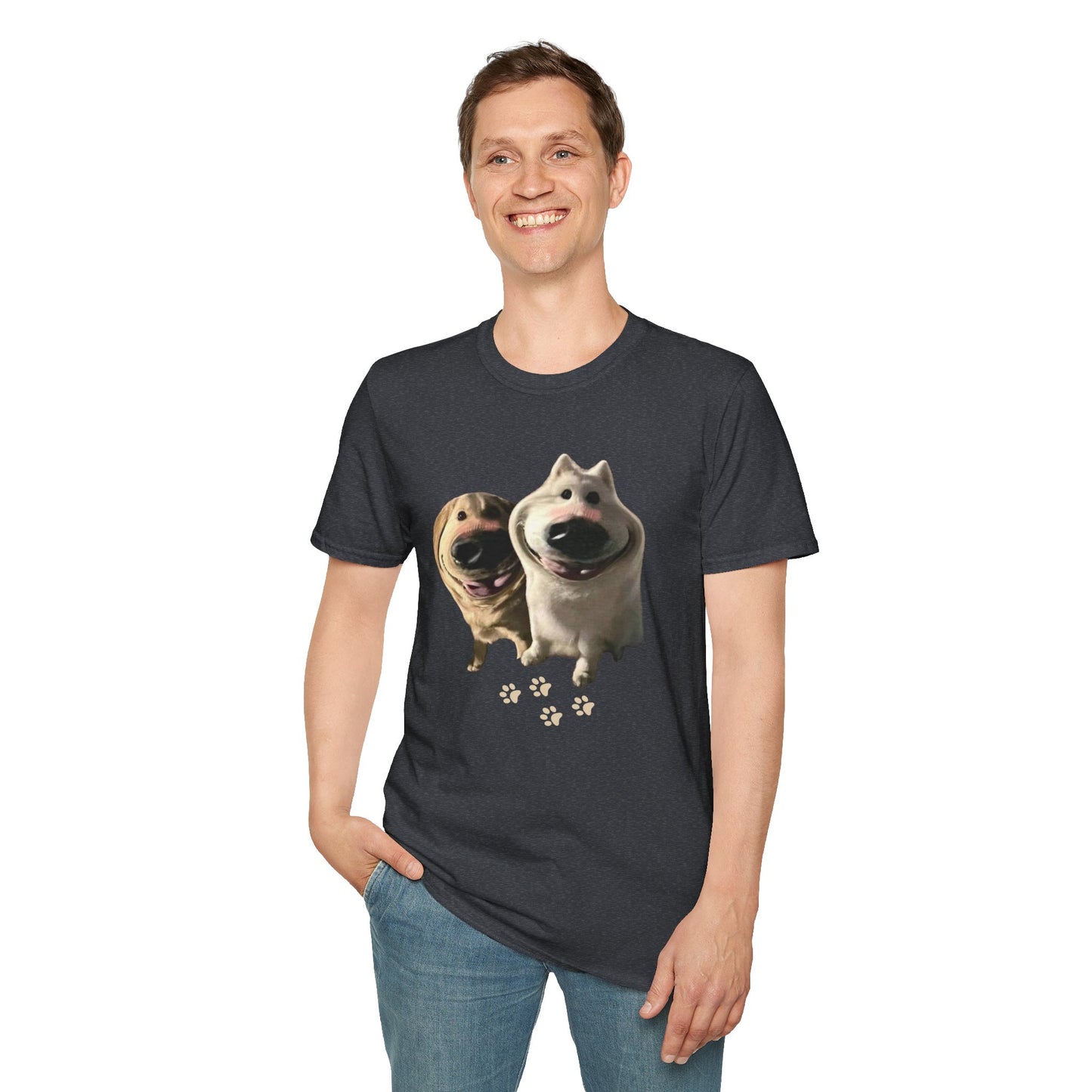 Funny Dog Filter Graphic T-Shirt – Playful and Quirky Design