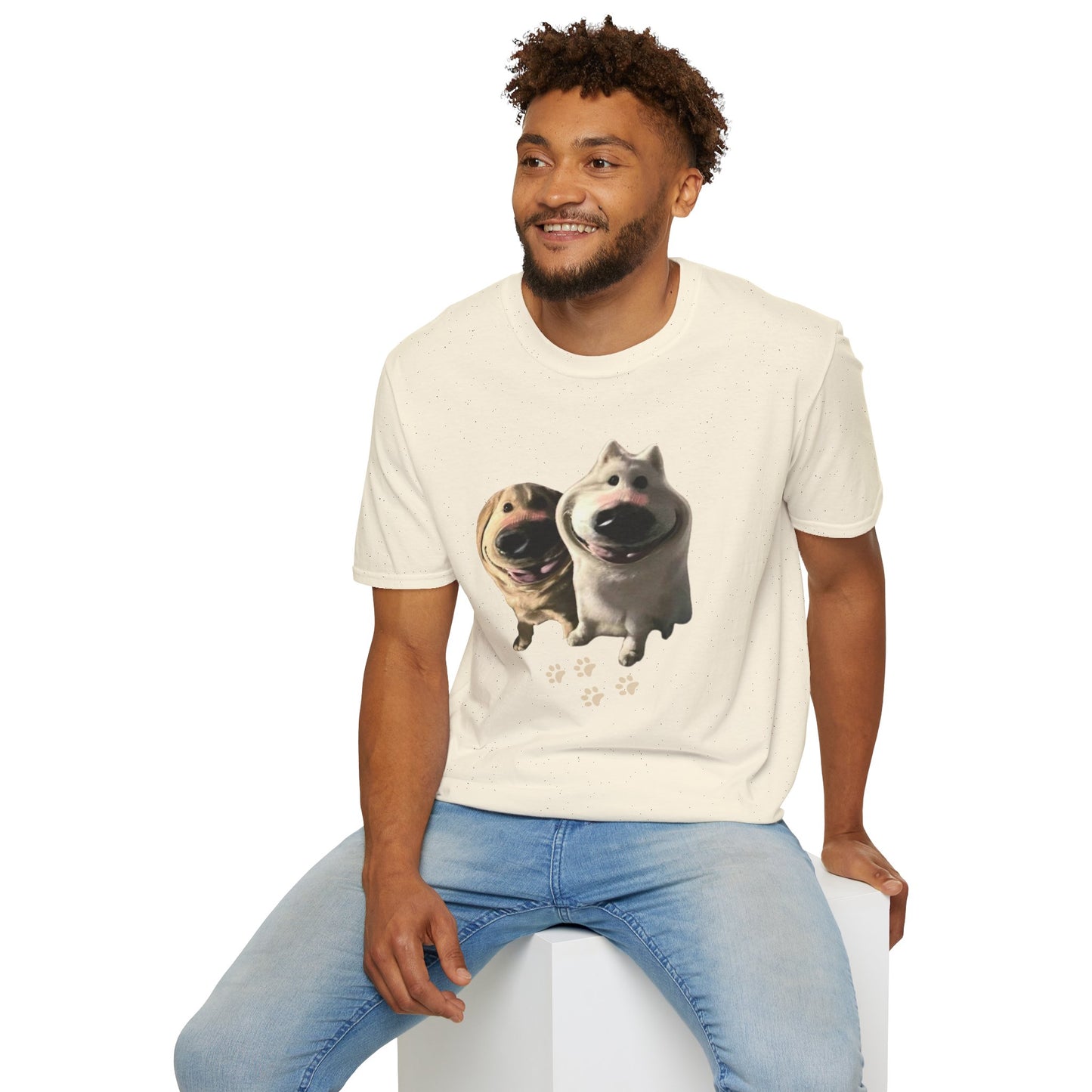 Funny Dog Filter Graphic T-Shirt – Playful and Quirky Design