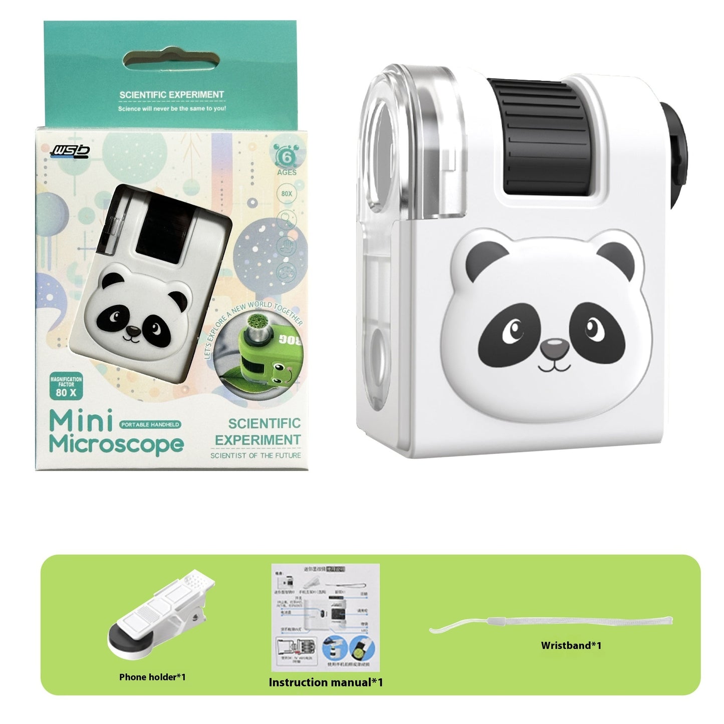 Portable Kids' Microscope – Fun Scientific Exploration & Learning