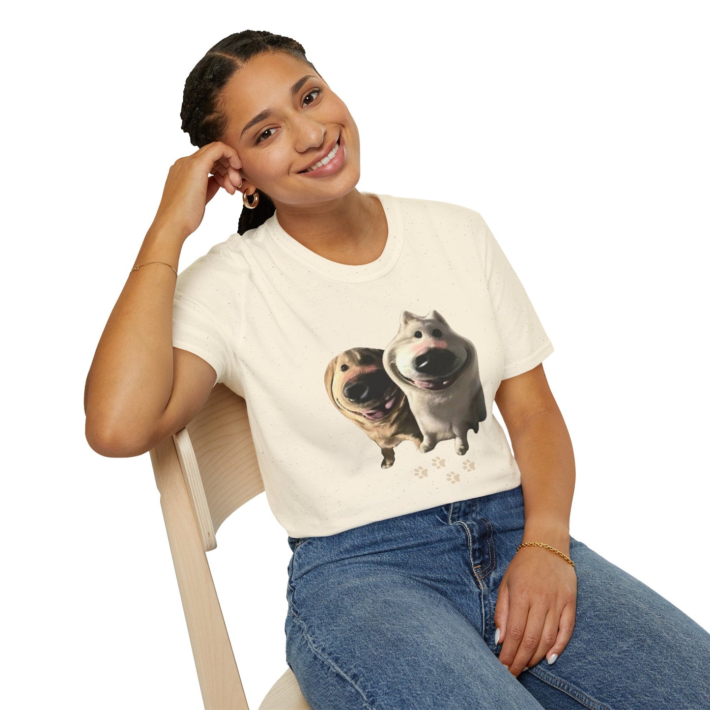 Funny Dog Filter Graphic T-Shirt – Playful and Quirky Design