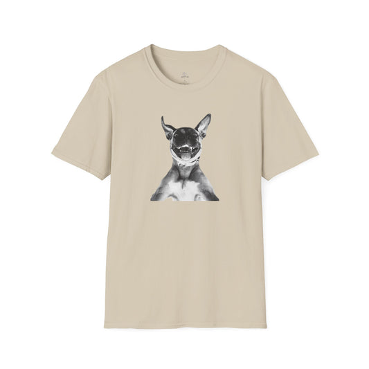 Funny Dog Face Graphic T-Shirt – Unique and Playful Design